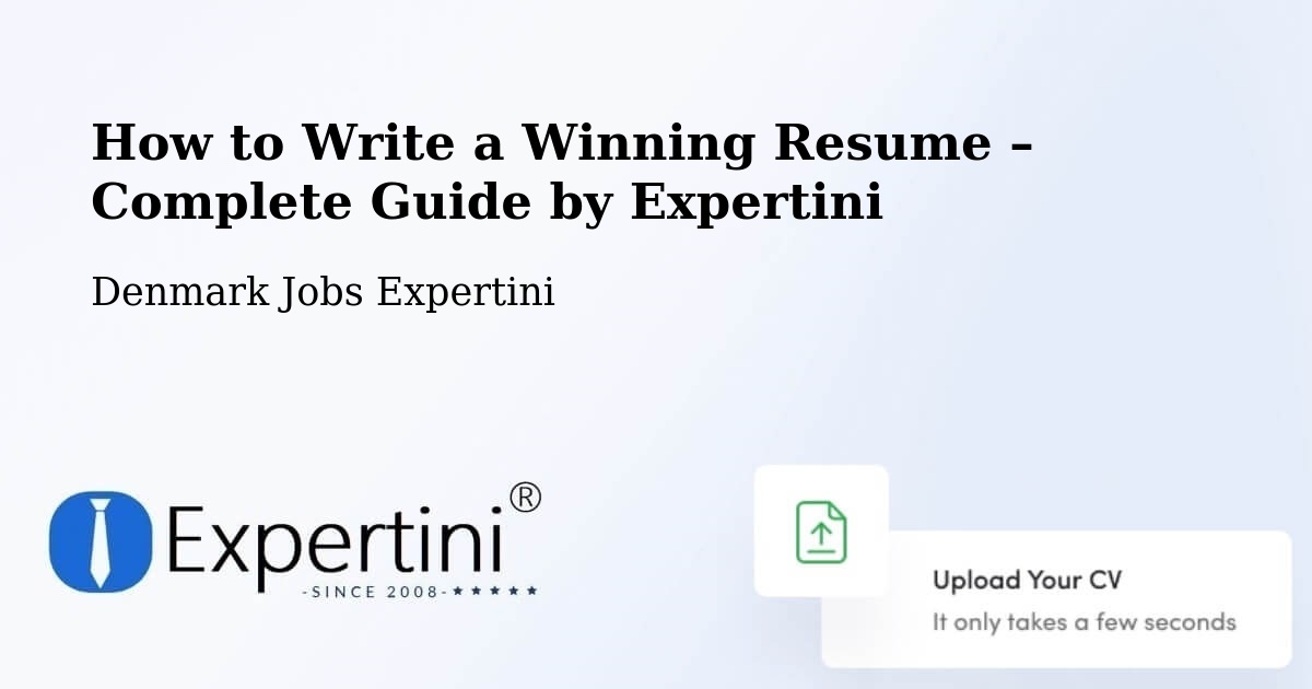 Resume Writing Guide for Job Seekers – Aalborg - Aalborg, Denmark Jobs Expertini